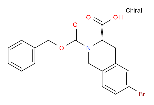 (3S)-2-[(benzyloxy)carbonyl]-6-bromo-1,2,3,4-tetrahydroisoquinoline-3-carboxylic acid
