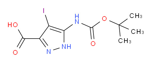 5-{[(tert-butoxy)carbonyl]amino}-4-iodo-1H-pyrazole-3-carboxylic acid
