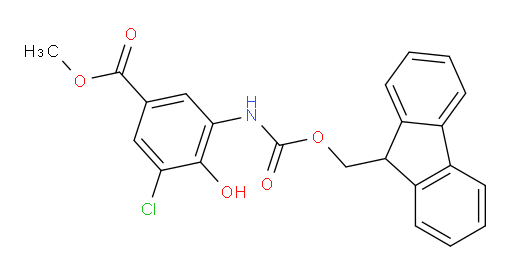methyl 3-chloro-5-({[(9H-fluoren-9-yl)methoxy]carbonyl}amino)-4-hydroxybenzoate