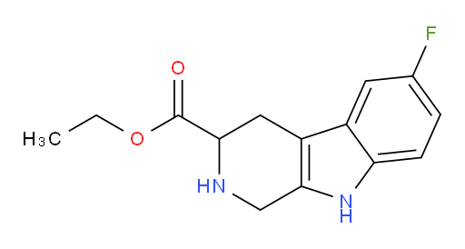 ethyl 6-fluoro-1H,2H,3H,4H,9H-pyrido[3,4-b]indole-3-carboxylate