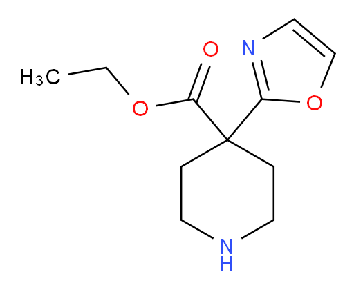 ethyl 4-(1,3-oxazol-2-yl)piperidine-4-carboxylate