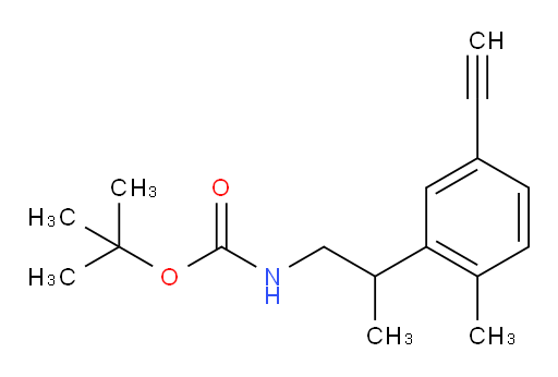 tert-butyl N-[2-(5-ethynyl-2-methylphenyl)propyl]carbamate