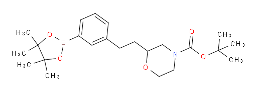tert-butyl 2-{2-[3-(4,4,5,5-tetramethyl-1,3,2-dioxaborolan-2-yl)phenyl]ethyl}morpholine-4-carboxylate