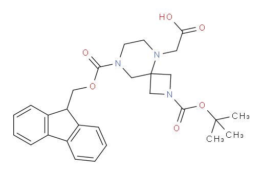 2-{2-[(tert-butoxy)carbonyl]-8-{[(9H-fluoren-9-yl)methoxy]carbonyl}-2,5,8-triazaspiro[3.5]nonan-5-yl}acetic acid