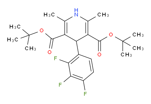 3,5-di-tert-butyl 2,6-dimethyl-4-(2,3,4-trifluorophenyl)-1,4-dihydropyridine-3,5-dicarboxylate