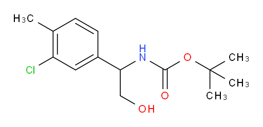 tert-butyl N-[1-(3-chloro-4-methylphenyl)-2-hydroxyethyl]carbamate