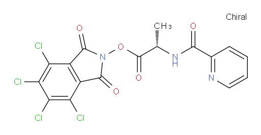 4,5,6,7-tetrachloro-1,3-dioxo-2,3-dihydro-1H-isoindol-2-yl (2S)-2-[(pyridin-2-yl)formamido]propanoate