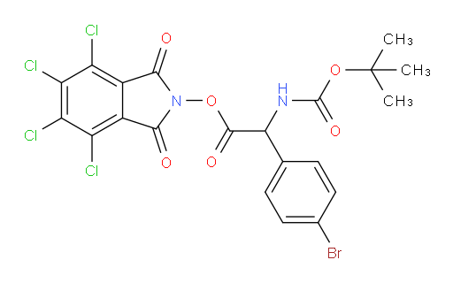 4,5,6,7-tetrachloro-1,3-dioxo-2,3-dihydro-1H-isoindol-2-yl 2-(4-bromophenyl)-2-{[(tert-butoxy)carbonyl]amino}acetate