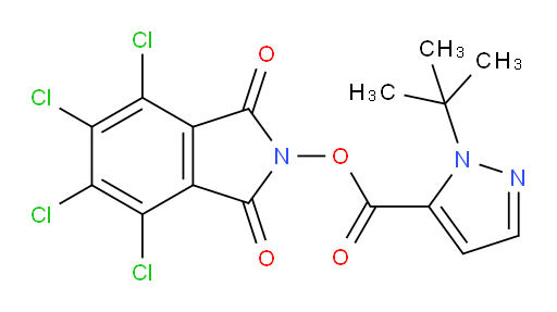 4,5,6,7-tetrachloro-1,3-dioxo-2,3-dihydro-1H-isoindol-2-yl 1-tert-butyl-1H-pyrazole-5-carboxylate