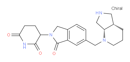 3-(6-{[(4aS,7aS)-octahydro-1H-pyrrolo[3,4-b]pyridin-1-yl]methyl}-1-oxo-2,3-dihydro-1H-isoindol-2-yl)piperidine-2,6-dione