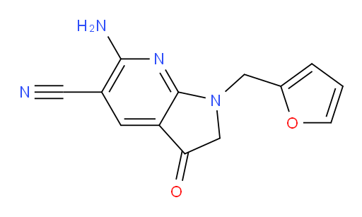 6-amino-1-[(furan-2-yl)methyl]-3-oxo-1H,2H,3H-pyrrolo[2,3-b]pyridine-5-carbonitrile