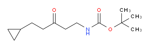 tert-butyl N-(5-cyclopropyl-3-oxopentyl)carbamate