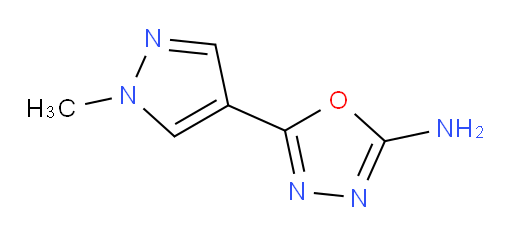 5-(1-methyl-1H-pyrazol-4-yl)-1,3,4-oxadiazol-2-amine