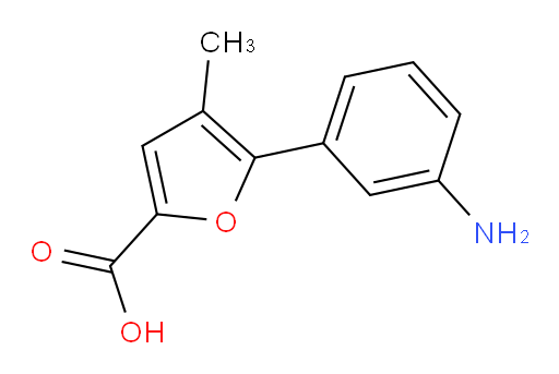 5-(3-aminophenyl)-4-methylfuran-2-carboxylic acid