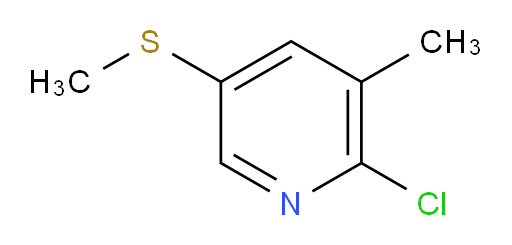 2-chloro-3-methyl-5-(methylsulfanyl)pyridine