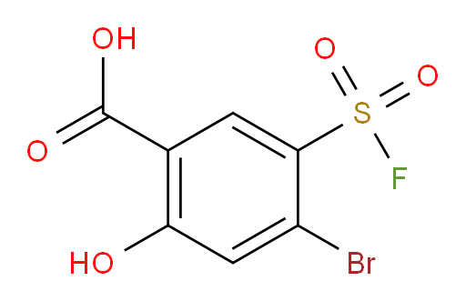 4-bromo-5-(fluorosulfonyl)-2-hydroxybenzoic acid