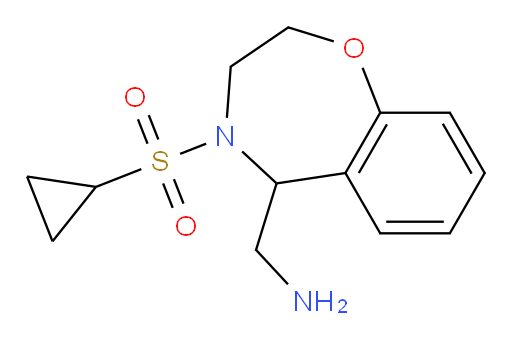 [4-(cyclopropanesulfonyl)-2,3,4,5-tetrahydro-1,4-benzoxazepin-5-yl]methanamine