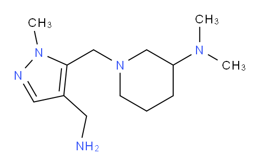1-{[4-(aminomethyl)-1-methyl-1H-pyrazol-5-yl]methyl}-N,N-dimethylpiperidin-3-amine