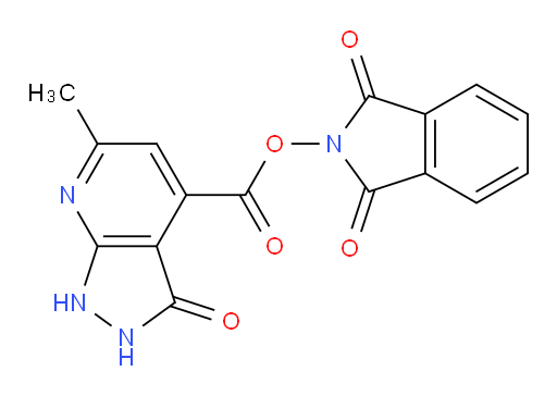 1,3-dioxo-2,3-dihydro-1H-isoindol-2-yl 6-methyl-3-oxo-1H,2H,3H-pyrazolo[3,4-b]pyridine-4-carboxylate