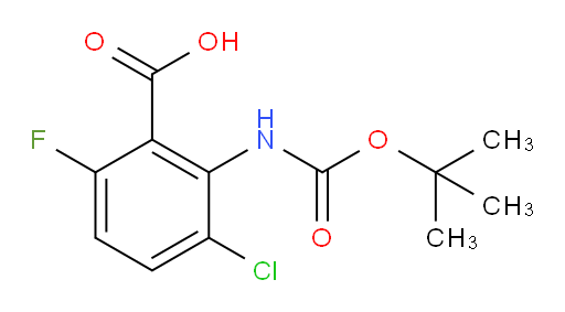2-{[(tert-butoxy)carbonyl]amino}-3-chloro-6-fluorobenzoic acid