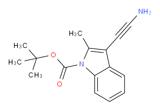 tert-butyl 3-(2-aminoethynyl)-2-methyl-1H-indole-1-carboxylate