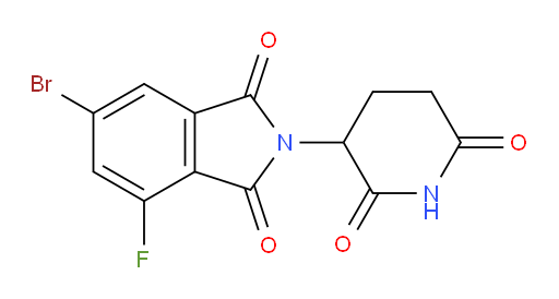 6-bromo-2-(2,6-dioxopiperidin-3-yl)-4-fluoro-2,3-dihydro-1H-isoindole-1,3-dione