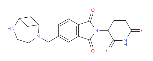 5-({2,5-diazabicyclo[4.1.1]octan-2-yl}methyl)-2-(2,6-dioxopiperidin-3-yl)-2,3-dihydro-1H-isoindole-1,3-dione
