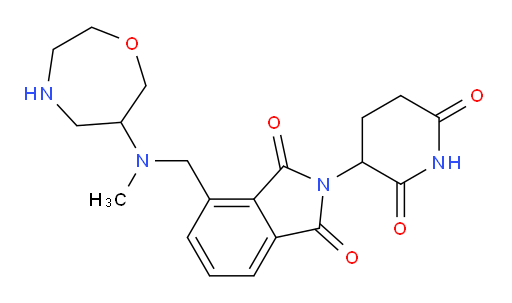 2-(2,6-dioxopiperidin-3-yl)-4-{[methyl(1,4-oxazepan-6-yl)amino]methyl}-2,3-dihydro-1H-isoindole-1,3-dione
