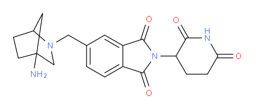 5-({4-amino-2-azabicyclo[2.2.1]heptan-2-yl}methyl)-2-(2,6-dioxopiperidin-3-yl)-2,3-dihydro-1H-isoindole-1,3-dione