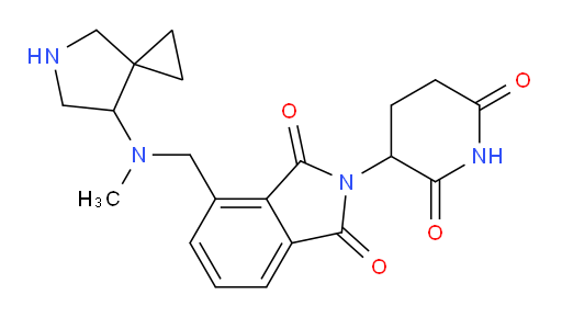 4-[({5-azaspiro[2.4]heptan-7-yl}(methyl)amino)methyl]-2-(2,6-dioxopiperidin-3-yl)-2,3-dihydro-1H-isoindole-1,3-dione