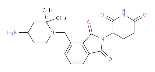 4-[(4-amino-2,2-dimethylpiperidin-1-yl)methyl]-2-(2,6-dioxopiperidin-3-yl)-2,3-dihydro-1H-isoindole-1,3-dione