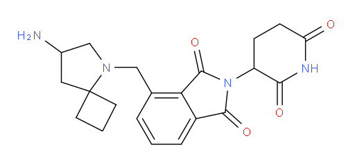 4-({7-amino-5-azaspiro[3.4]octan-5-yl}methyl)-2-(2,6-dioxopiperidin-3-yl)-2,3-dihydro-1H-isoindole-1,3-dione