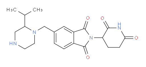 2-(2,6-dioxopiperidin-3-yl)-5-{[2-(propan-2-yl)piperazin-1-yl]methyl}-2,3-dihydro-1H-isoindole-1,3-dione