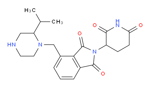 2-(2,6-dioxopiperidin-3-yl)-4-{[2-(propan-2-yl)piperazin-1-yl]methyl}-2,3-dihydro-1H-isoindole-1,3-dione