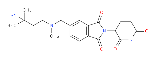5-{[(3-amino-3-methylbutyl)(methyl)amino]methyl}-2-(2,6-dioxopiperidin-3-yl)-2,3-dihydro-1H-isoindole-1,3-dione