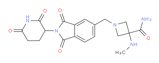 1-{[2-(2,6-dioxopiperidin-3-yl)-1,3-dioxo-2,3-dihydro-1H-isoindol-5-yl]methyl}-3-(methylamino)azetidine-3-carboxamide