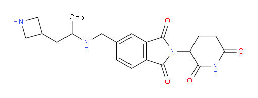 5-({[1-(azetidin-3-yl)propan-2-yl]amino}methyl)-2-(2,6-dioxopiperidin-3-yl)-2,3-dihydro-1H-isoindole-1,3-dione