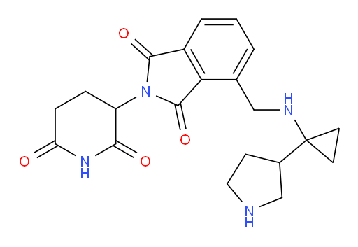 2-(2,6-dioxopiperidin-3-yl)-4-({[1-(pyrrolidin-3-yl)cyclopropyl]amino}methyl)-2,3-dihydro-1H-isoindole-1,3-dione