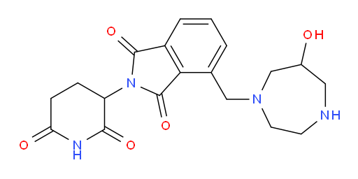 2-(2,6-dioxopiperidin-3-yl)-4-[(6-hydroxy-1,4-diazepan-1-yl)methyl]-2,3-dihydro-1H-isoindole-1,3-dione