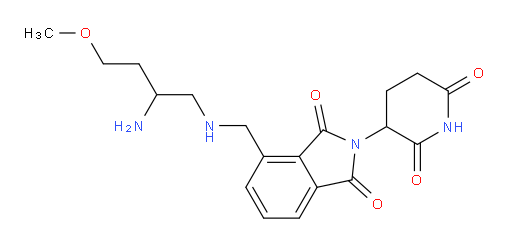 4-{[(2-amino-4-methoxybutyl)amino]methyl}-2-(2,6-dioxopiperidin-3-yl)-2,3-dihydro-1H-isoindole-1,3-dione