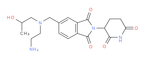 5-{[(2-aminoethyl)(2-hydroxypropyl)amino]methyl}-2-(2,6-dioxopiperidin-3-yl)-2,3-dihydro-1H-isoindole-1,3-dione