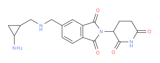5-({[(2-aminocyclopropyl)methyl]amino}methyl)-2-(2,6-dioxopiperidin-3-yl)-2,3-dihydro-1H-isoindole-1,3-dione