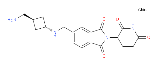 2-(2,6-dioxopiperidin-3-yl)-5-({[(1r,3r)-3-(aminomethyl)cyclobutyl]amino}methyl)-2,3-dihydro-1H-isoindole-1,3-dione