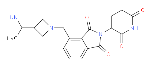 4-{[3-(1-aminoethyl)azetidin-1-yl]methyl}-2-(2,6-dioxopiperidin-3-yl)-2,3-dihydro-1H-isoindole-1,3-dione