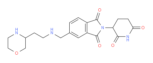 2-(2,6-dioxopiperidin-3-yl)-5-({[2-(morpholin-3-yl)ethyl]amino}methyl)-2,3-dihydro-1H-isoindole-1,3-dione
