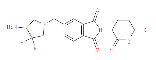 5-[(4-amino-3,3-difluoropyrrolidin-1-yl)methyl]-2-(2,6-dioxopiperidin-3-yl)-2,3-dihydro-1H-isoindole-1,3-dione