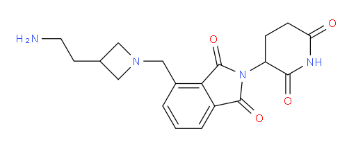 4-{[3-(2-aminoethyl)azetidin-1-yl]methyl}-2-(2,6-dioxopiperidin-3-yl)-2,3-dihydro-1H-isoindole-1,3-dione