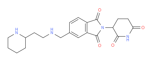 2-(2,6-dioxopiperidin-3-yl)-5-({[2-(piperidin-2-yl)ethyl]amino}methyl)-2,3-dihydro-1H-isoindole-1,3-dione