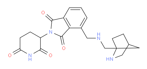 4-{[({2-azabicyclo[2.2.1]heptan-1-yl}methyl)amino]methyl}-2-(2,6-dioxopiperidin-3-yl)-2,3-dihydro-1H-isoindole-1,3-dione