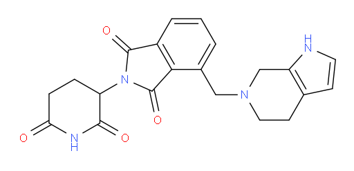 2-(2,6-dioxopiperidin-3-yl)-4-({1H,4H,5H,6H,7H-pyrrolo[2,3-c]pyridin-6-yl}methyl)-2,3-dihydro-1H-isoindole-1,3-dione